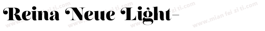 Reina Neue Light字体转换